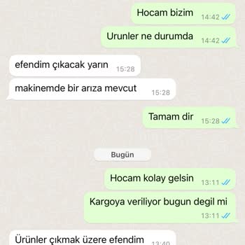 Sipariş Sorunu ve İletişim Eksikliği