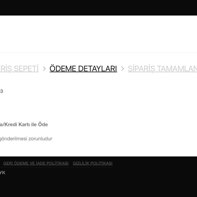 Ödeme Ekranında Süregelen Sorun