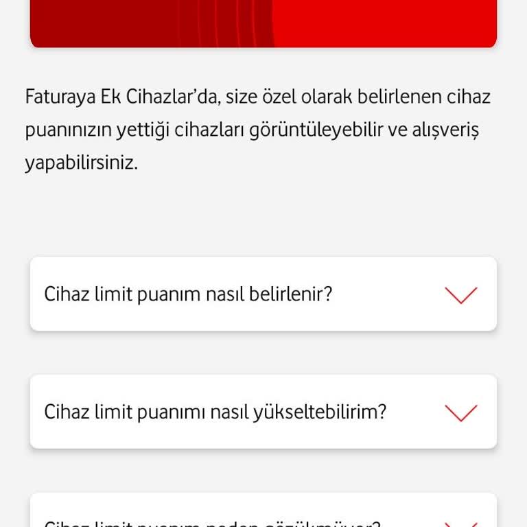 Vodafone'un Anlamsız Cihaz Alım Kısıtlaması