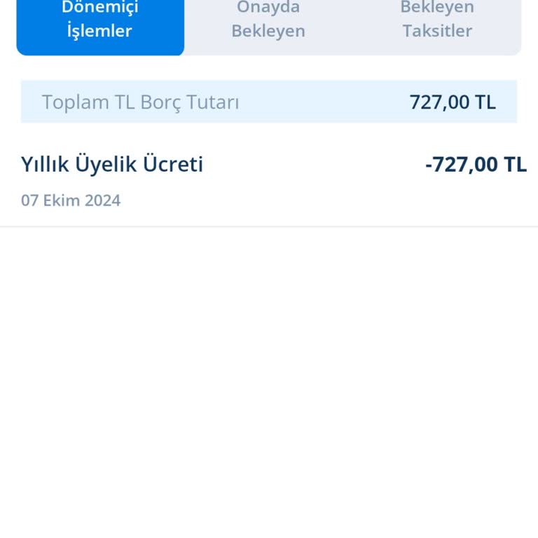 Kart Ücreti İadesi Talebi