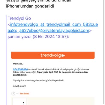 Teslim Edilmeyen Sipariş ve Kaba Üslup Şikayeti
