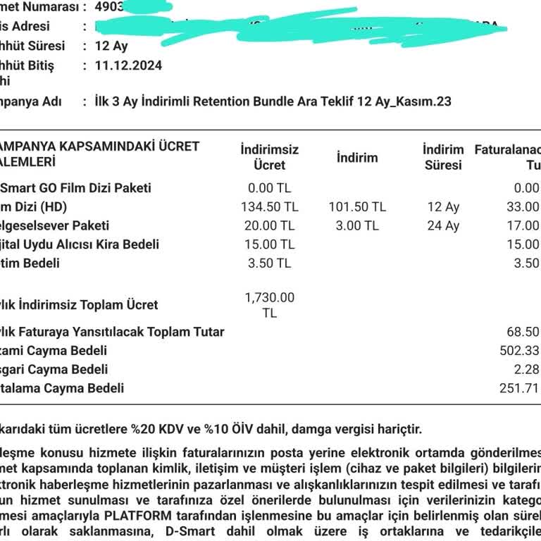 D-Smart Net Yanıltıcı Taahhüt Yenileme İle Müşteri Aldatmacası