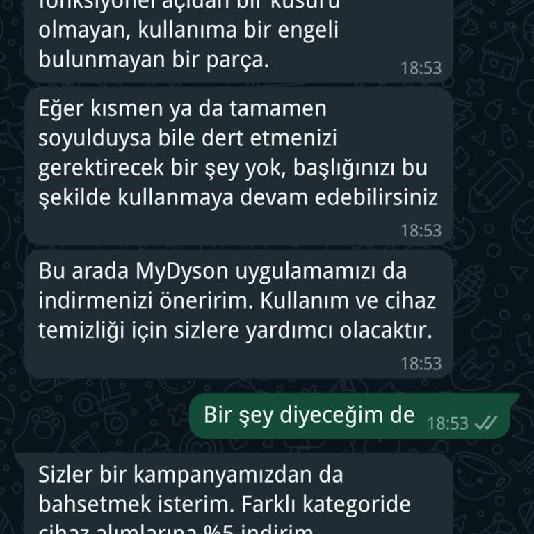 Dyson'dan Hasarlı Ürün ve Çözüm Bulunamayan Sorunlar