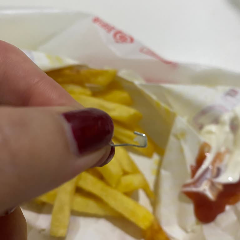 Tavuk Dönerde Tehlikeli Zımba Teli Skandalı