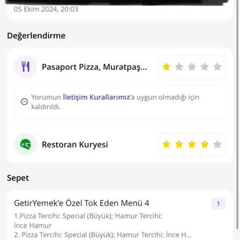 Pizza Siparişimde Tahta Parçası Şoku