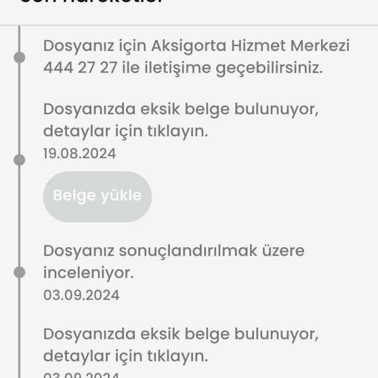 Aksigorta ile Uzayan Hasar Süreci ve Eksik İkame Araç Hizmeti