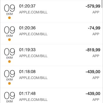 Apple Hesabımdan İzinsiz Para Çekimi
