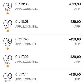 Apple Hesabımdan İzinsiz Para Çekimi