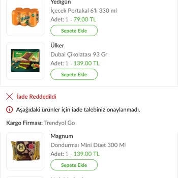 Yanlış Sipariş ve İade Sorunu