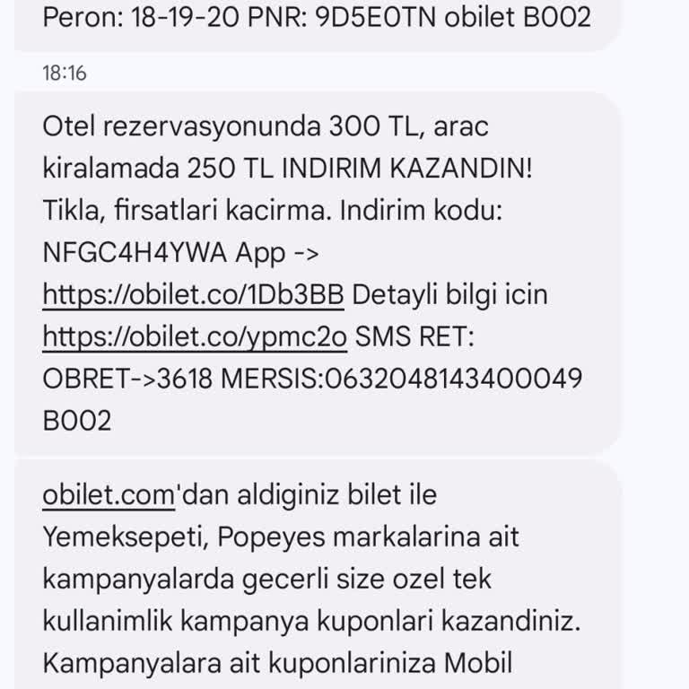 Obilet Zamanında Bilgilendirme Eksikliği Ve Müşteri Memnuniyetsizliği