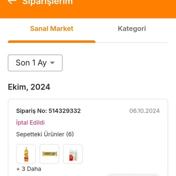 Sipariş İptali ve Para İadesi Sorunu