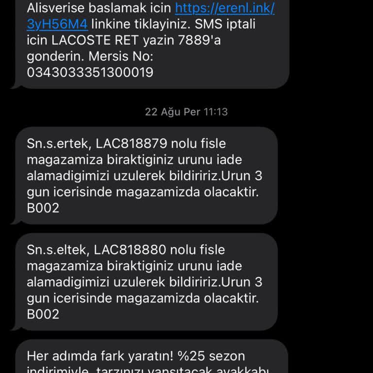 Lacoste Ayakkabılar Ayağımı Sıkıyor, Mağdur Oldum!
