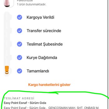 Yanlış Teslimat Sorunu: Ürün Başkasına Gitti