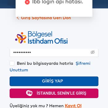 İBB İstihdam Ofisi Giriş Sorunu