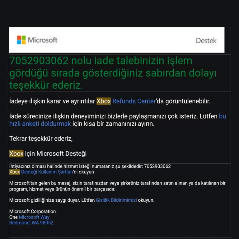 Xbox İade Sürecinde Yaşanan Gecikme