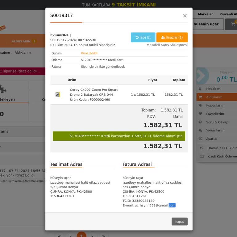 Kargoya Verilmeyen Sipariş ve İletişim Eksikliği