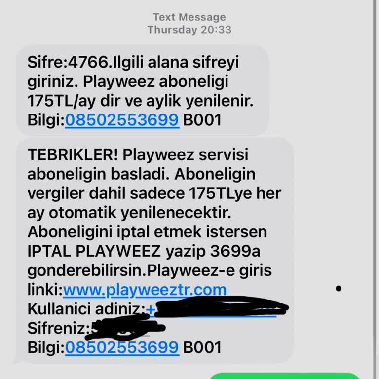 Bilgim Dışında Yapılan Abonelik ve Ücret İadesi Talebi