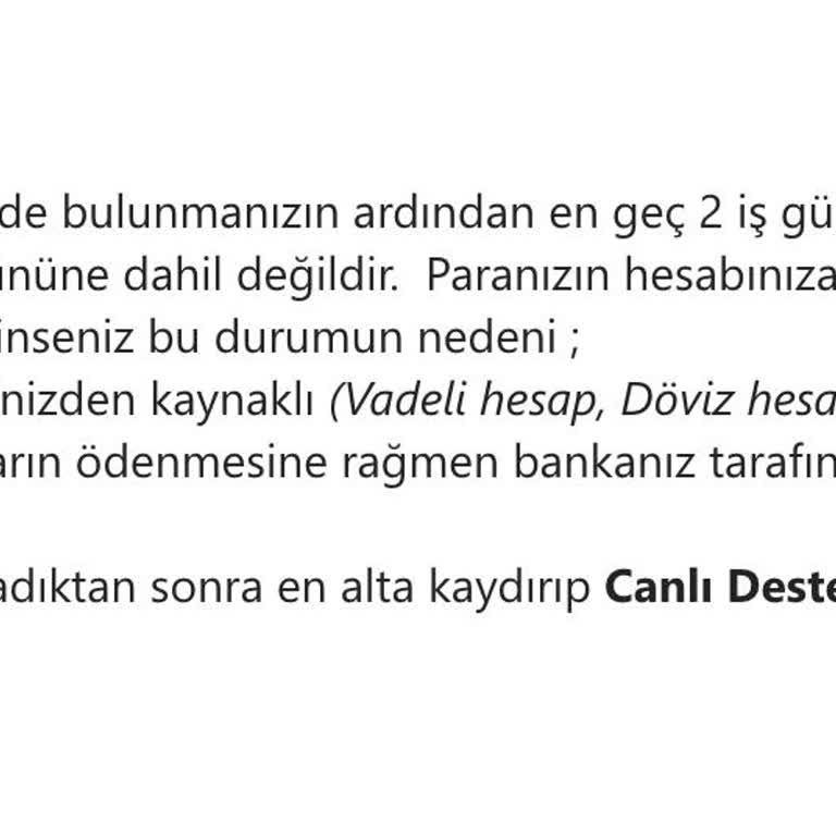 Gardrops Cüzdanındaki Para İade Edilmiyor ve Müşteri Hizmetleri Yetersiz