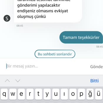 Amazon Siparişimde Çözülmeyen Sorunlar