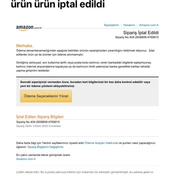 Amazon Siparişimde Çözülmeyen Sorunlar