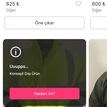 Gardrops Uygulamasında Aniden Konsept Dışı Kalan Ürünler
