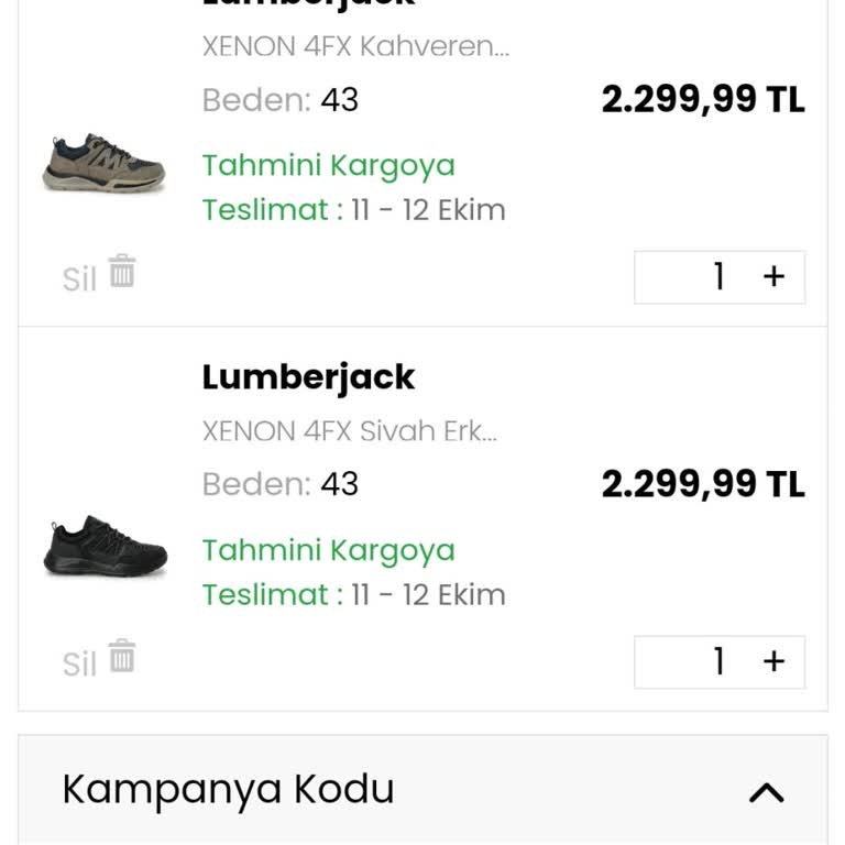 Lumberjack.com Kampanya İndirimi Uygulanmadı