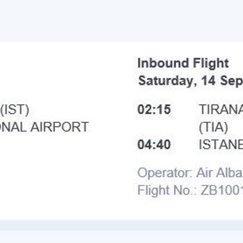 Air Albania Delayed Flight Caused Me to Miss My Connection