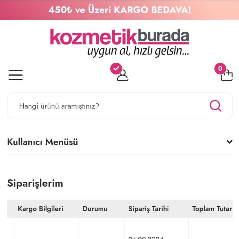 Siparişim Kargolanmadı ve İletişim Sağlanamıyor!