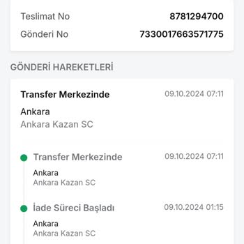 Trendyol'da Sipariş ve İade Karmaşası