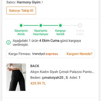 Trendyol'da Sipariş ve İade Karmaşası