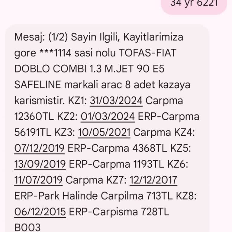Hasar Kaydı Şoku: Araç Satışı Zorlaştı