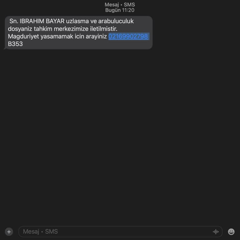Yanıltıcı Tahkim Mesajı ile Karşılaştım