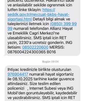 ING İzinsiz Hayat Sigortası Kesintisi
