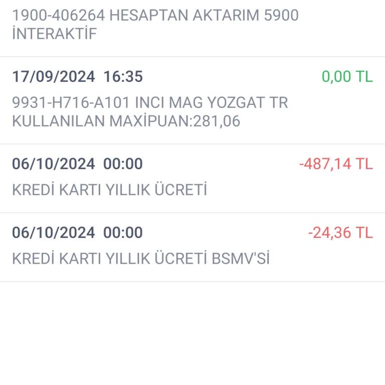 İş Bankası Kredi Kartı Üyelik Ücreti İadesi Talebi