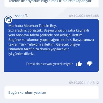 TurkNet Kurulum Sürecinde Yaşanan Gecikme ve İletişim Sorunları