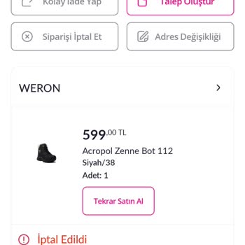 İade Edilmeyen Ürün Ücreti