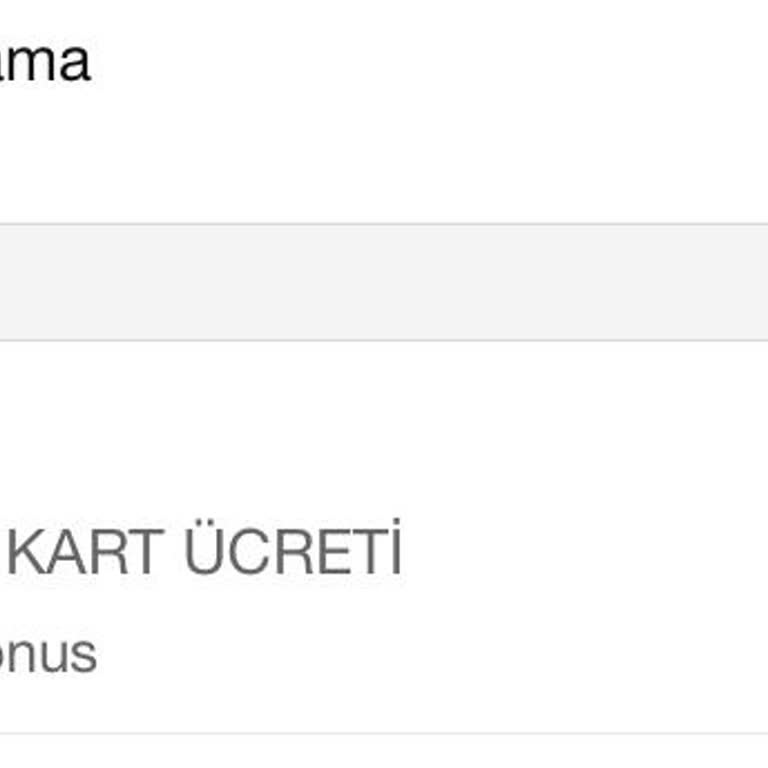 Yıllık Kart Ücretinin İadesini Talep Ediyorum