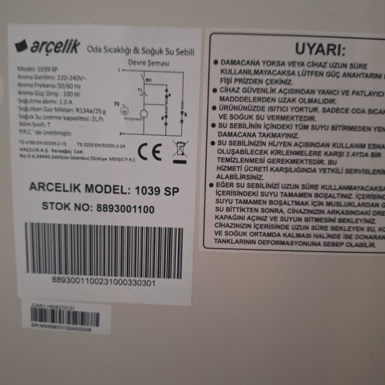 Arçelik Su Sebilinden Kaynaklanan Sağlık Sorunları ve Çözüm Eksikliği