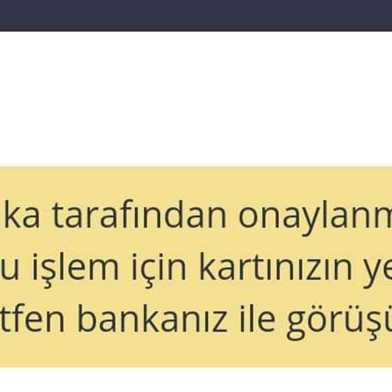 Kart Yetkisizliği Sorunu