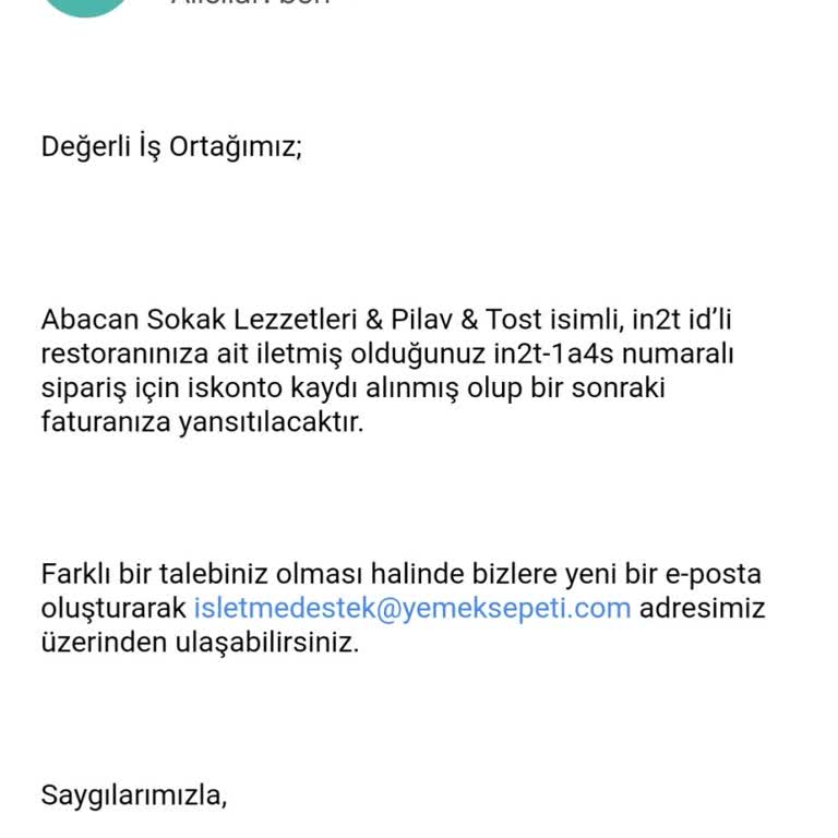 Yemeksepeti'nin Ödeme Sözünü Tutmaması