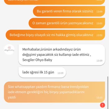 Garanti Kapsamındaki Ürün Kırıldı ve Hakaret İçerikli Mesajlar Aldım
