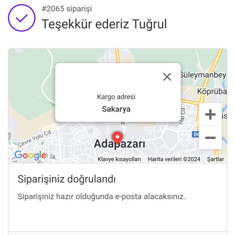 Sipariş Verildi, Ürün Gönderilmedi