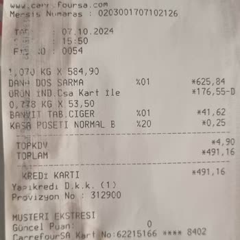 Carrefour SA'dan alınan etin bozuk çıkması ve yoğun koku problemi
