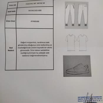 Kusurlu Ayakkabı ve İade Sorunları