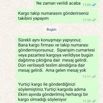 Kargo Takip Numarası ve İletişim Sorunu Yaşanıyor