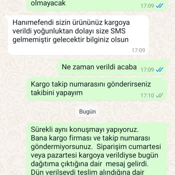 Kargo Takip Numarası ve İletişim Sorunu Yaşanıyor