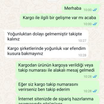 Kargo Takip Numarası ve İletişim Sorunu Yaşanıyor