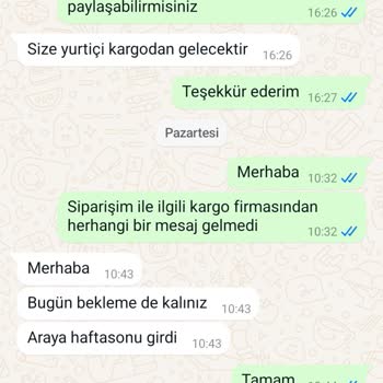 Kargo Takip Numarası ve İletişim Sorunu Yaşanıyor