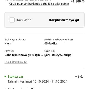 Media Markt'tan Aldığım Süpürge Hayal Kırıklığı Yarattı