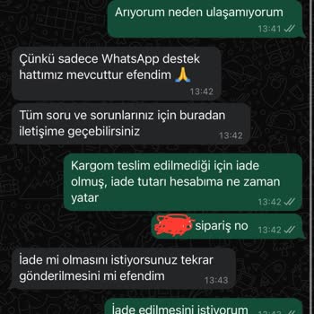 Teslim Edilmeyen Ürün ve İade Sorunu